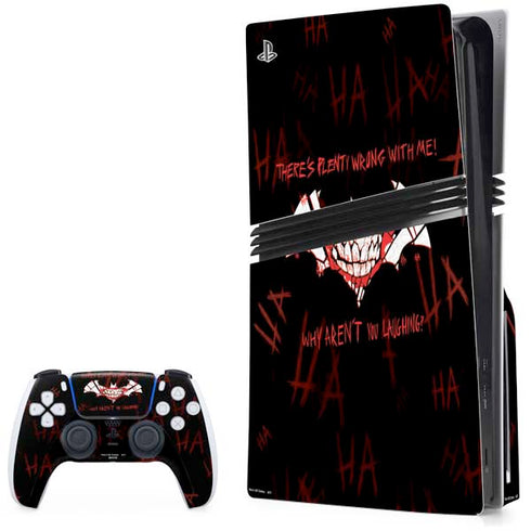 DC Comics The Joker Plenty Wrong With Me PS5 Pro Disk Bundle Skin