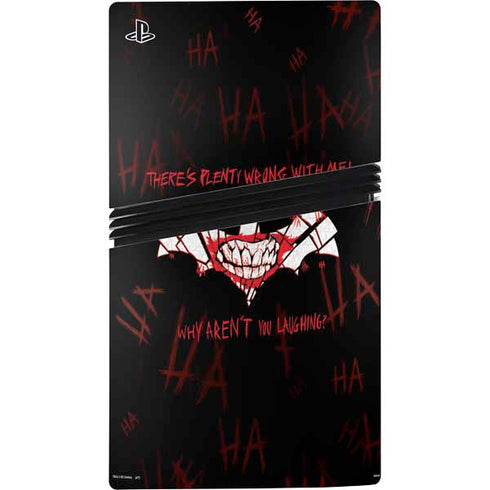 DC Comics The Joker Plenty Wrong With Me PS5 Pro Disk Console Skin