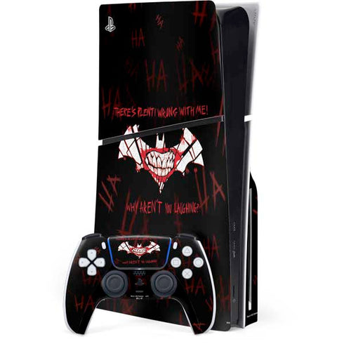 DC Comics The Joker Plenty Wrong With Me PlayStation PS5 Skins