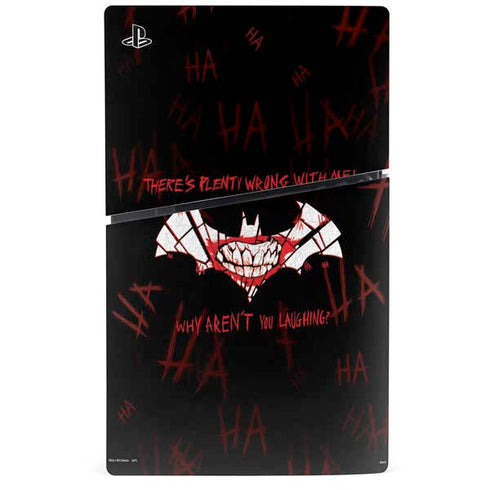 DC Comics The Joker Plenty Wrong With Me PS5 Slim Digital Edition Console Skin