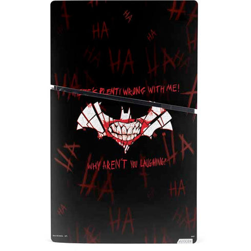 DC Comics The Joker Plenty Wrong With Me PS5 Slim Digital Edition Console Skin