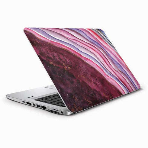 Plum Watercolor Geode HP Elitebook Skin