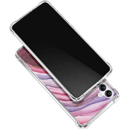 Plum Watercolor Geode Gabb Phone 4 Clear Case