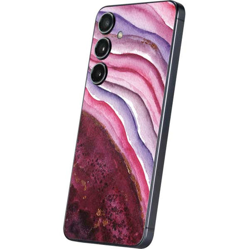 Plum Watercolor Geode Galaxy A16 5G Skin