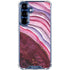 Plum Watercolor Geode Galaxy S25 Clear Case