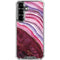 Plum Watercolor Geode Galaxy S26 Plus Clear Case