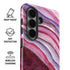 Plum Watercolor Geode Galaxy S26 Plus Impact Case