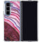 Plum Watercolor Geode Galaxy Z Fold5 5G Clear Case