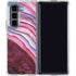 Plum Watercolor Geode Galaxy Z Fold5 5G Clear Case
