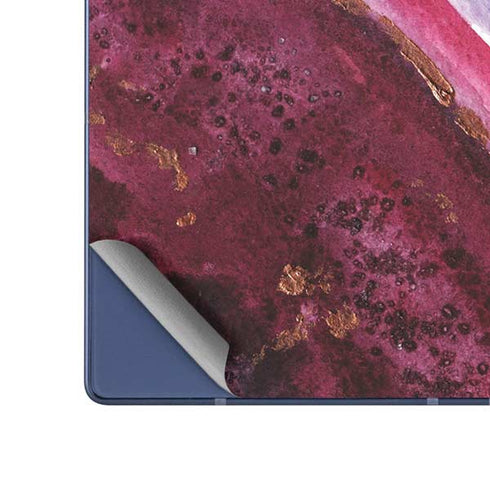 Plum Watercolor Geode Galaxy Z Fold6 Skin