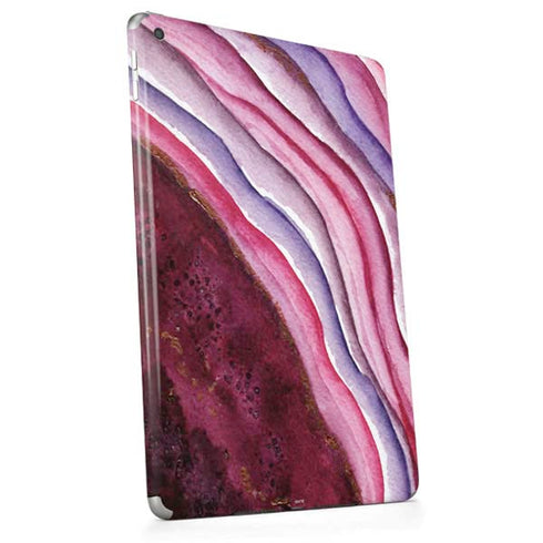 Plum Watercolor Geode Apple iPad Skin