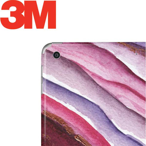 Plum Watercolor Geode Apple iPad Skin
