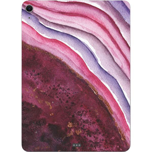 Plum Watercolor Geode Apple iPad Air Skin