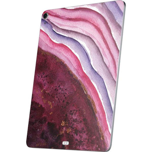 Plum Watercolor Geode Apple iPad Air Skin