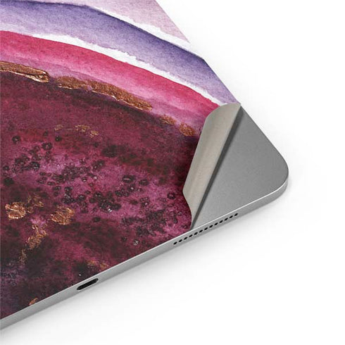 Plum Watercolor Geode Apple iPad Air Skin