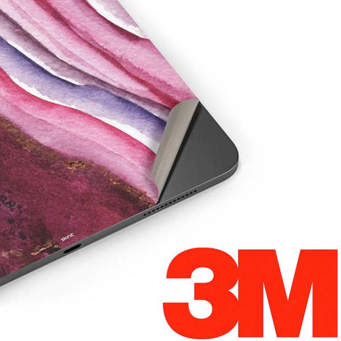 Plum Watercolor Geode Apple iPad Pro Skin