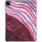 Plum Watercolor Geode iPad Pro 11in (2024) Clear Case