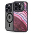 Plum Watercolor Geode iPhone 13 Pro Kickstand Case