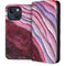 Plum Watercolor Geode iPhone 14 Folio Case