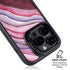 Plum Watercolor Geode iPhone 14 Pro Max Kickstand Case