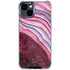 Plum Watercolor Geode iPhone 15 Clear Case