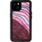 Plum Watercolor Geode iPhone 15 Plus Waterproof Case