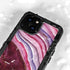 Plum Watercolor Geode iPhone 15 Plus Waterproof Case