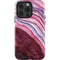 Plum Watercolor Geode iPhone 15 Pro Impact Case