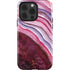 Plum Watercolor Geode iPhone 15 Pro Impact Case