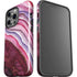 Plum Watercolor Geode iPhone 15 Pro Impact Case