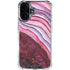 Plum Watercolor Geode iPhone 16 Clear Case