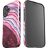 Plum Watercolor Geode iPhone 16 Impact Case