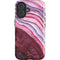 Plum Watercolor Geode iPhone 16 Plus Impact Case