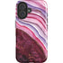 Plum Watercolor Geode iPhone 16 Plus Magsafe Impact Case