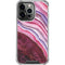 Plum Watercolor Geode iPhone 16 Pro Clear Case