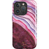 Plum Watercolor Geode iPhone 16 Pro Magsafe Impact Case