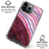 Plum Watercolor Geode iPhone 16 Pro Max Clear Case