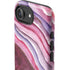 Plum Watercolor Geode iPhone 16e Impact Case