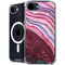Plum Watercolor Geode iPhone 16e MagSafe Case