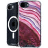 Plum Watercolor Geode iPhone 16e MagSafe Case