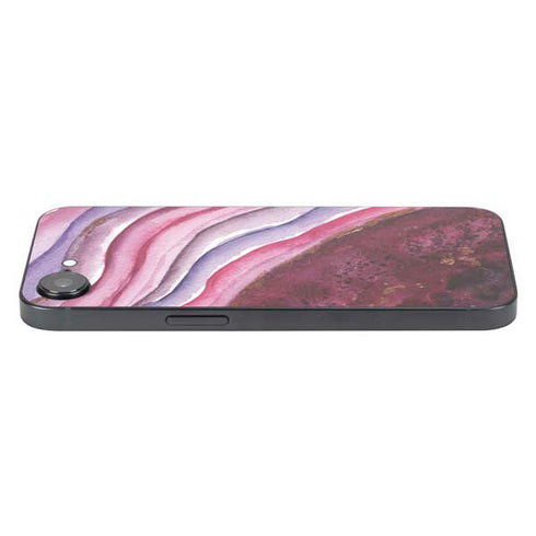 Plum Watercolor Geode iPhone 16e Skin