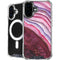 Plum Watercolor Geode iPhone 17 MagSafe Case
