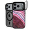 Plum Watercolor Geode iPhone 18 Pro Max Kickstand Case