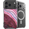 Plum Watercolor Geode iPhone 18 Pro Max MagSafe Case