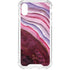 Plum Watercolor Geode iPhone XS Clear Case