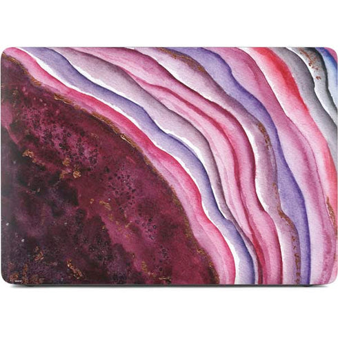 Plum Watercolor Geode Apple MacBook Air Skin