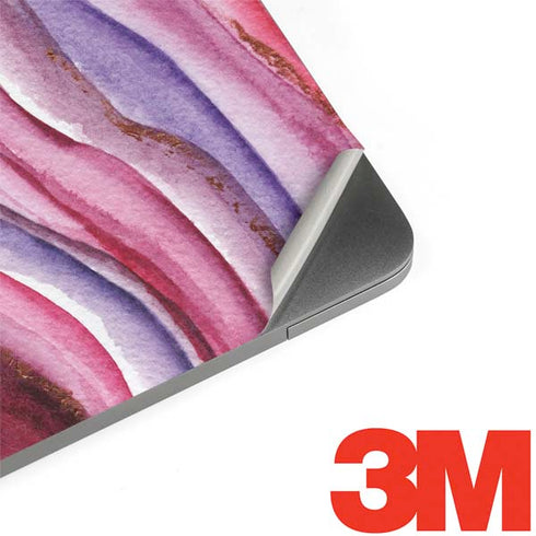 Plum Watercolor Geode MacBook Skins