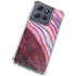 Plum Watercolor Geode Moto G 5G (2025) Clear Case