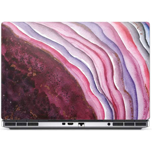 Plum Watercolor Geode Dell Precision Skin