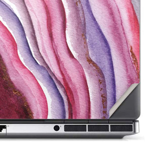 Plum Watercolor Geode Dell Precision Skin